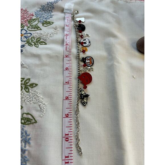 Boutique Halloween Choker Necklace Pumpkin Witchy Goblincore - Picture 4 of 5